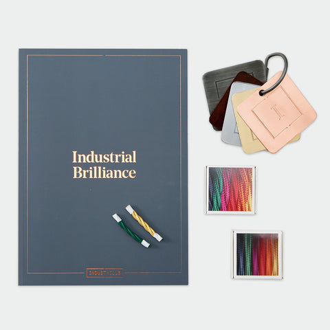 The Industville catalogue with metal and wiring samples