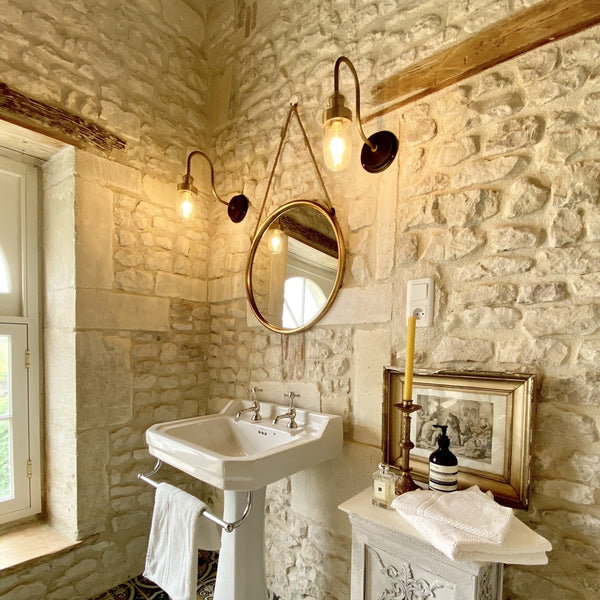 A luxurious bathroom in a hotel