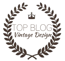top blog vintage design button
