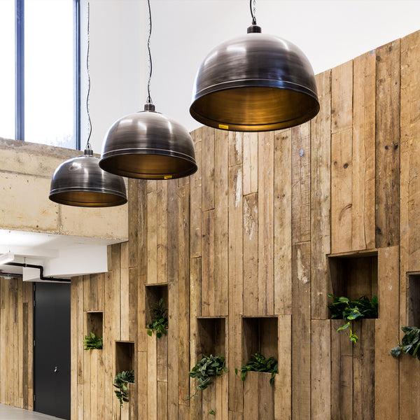 large pendants in an office