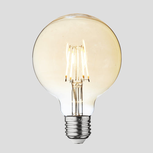 Vintage LED Edison Bulb Old Filament Lamp - 5W E27 Small Globe G95