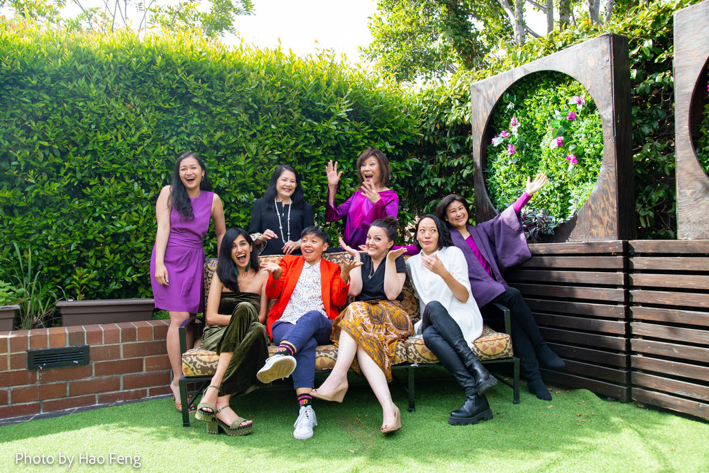 CAPE, Janet Yang, and Julia S. Gouw with the grantees of the 2022 Julia S. Gouw Short Film Challenge for API Women and Non-Binary Filmmakers.