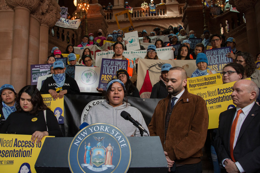 The NYIC takes action advocating and rallying for New York State immigrants in Albany, NY.