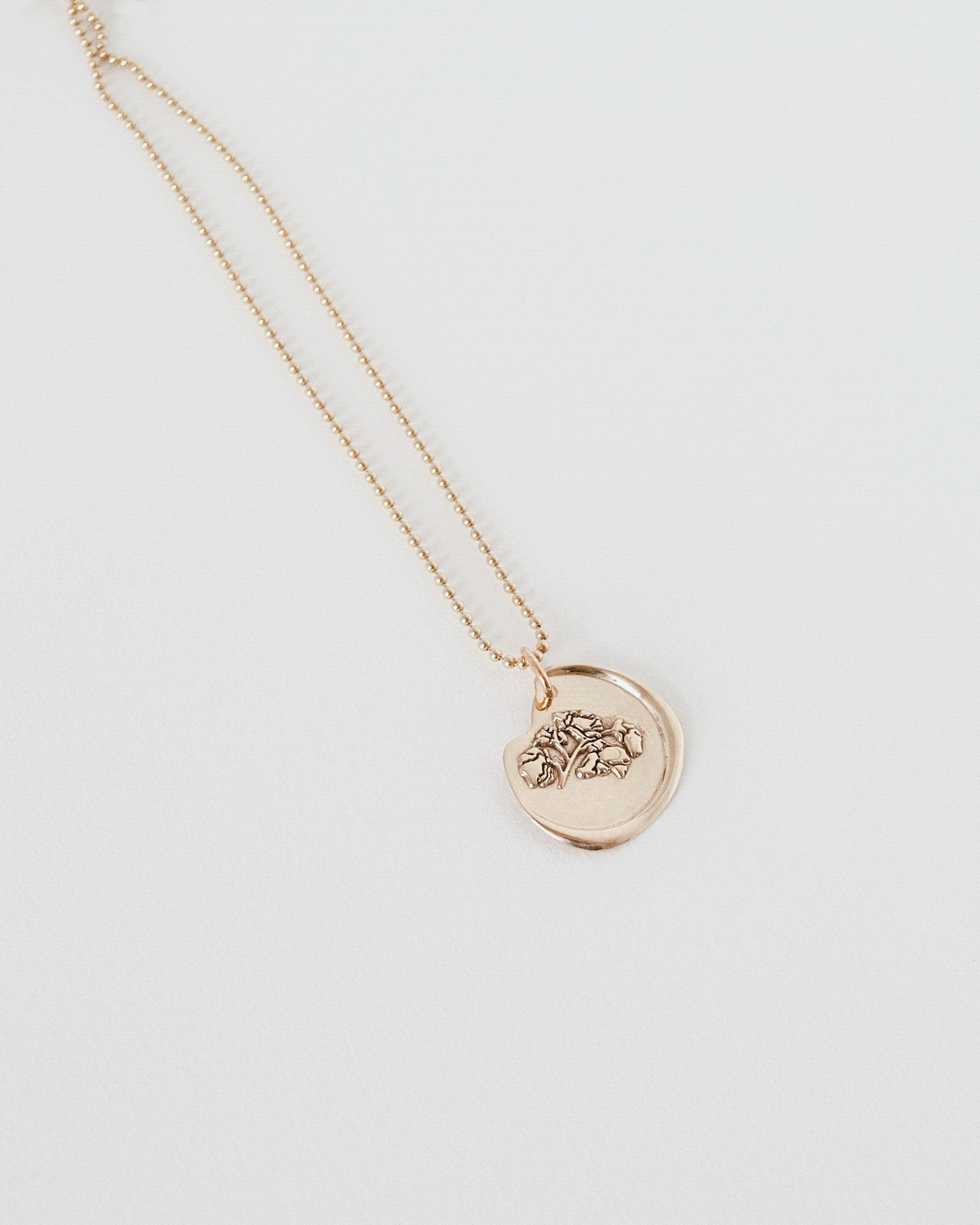 Aurate New York Classic Gold Letter Necklace