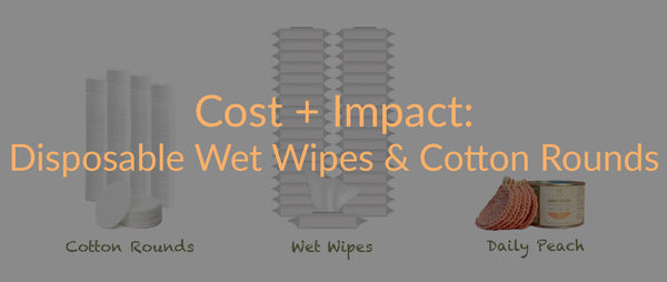 The Cost of Disposable Wet Wipes and Cotton Rounds