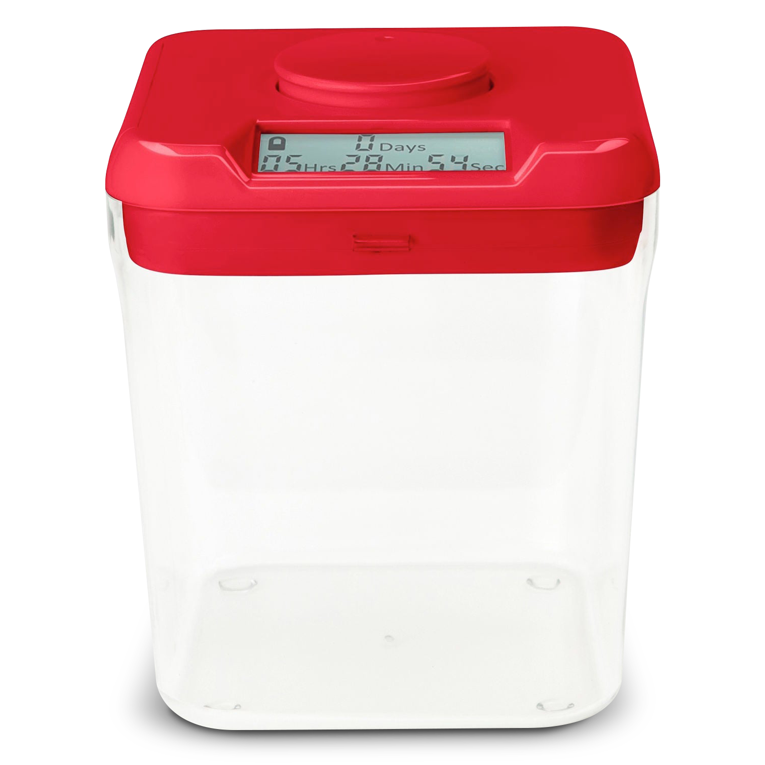 Red Kitchen Safe kSafe with Clear Base