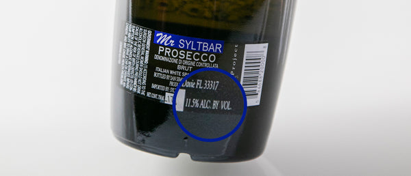 11.5 abv prosecco