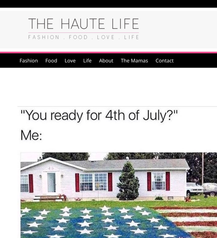 haute life fourth of july