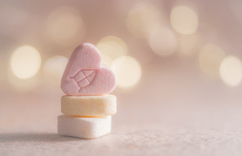 Sugar Hearts in Pink