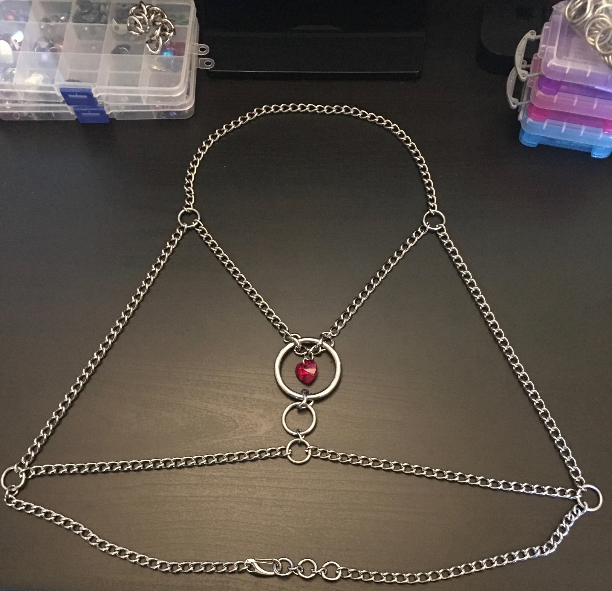 Heart Alignment Harness shown flat