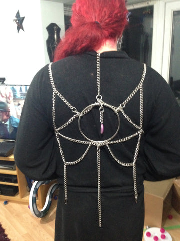 Eye Back Chain Harness, shown while prototyping