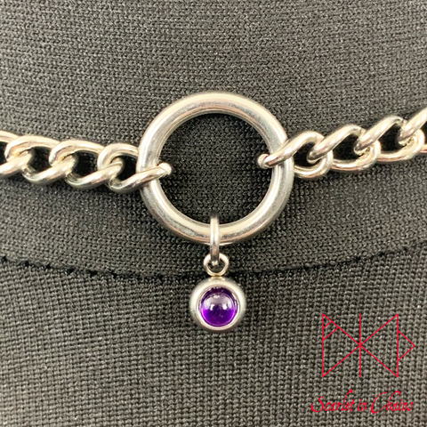 Asexual Pride O-Ring Day Collar – Scarlet in Chains
