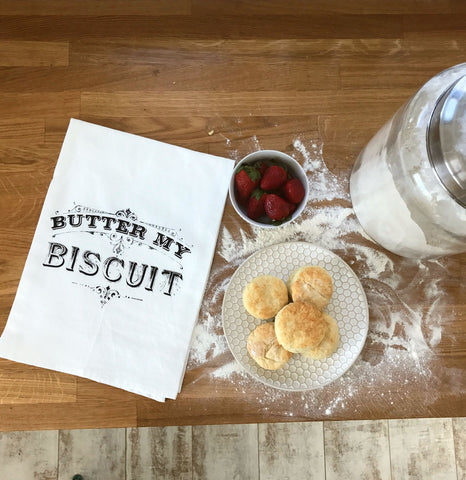 butter my biscuit kitchen towel tea dish with homemade biscuits recipe cooking baking