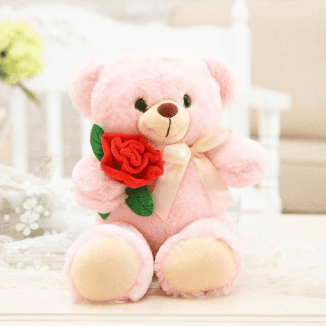 teddy with rose