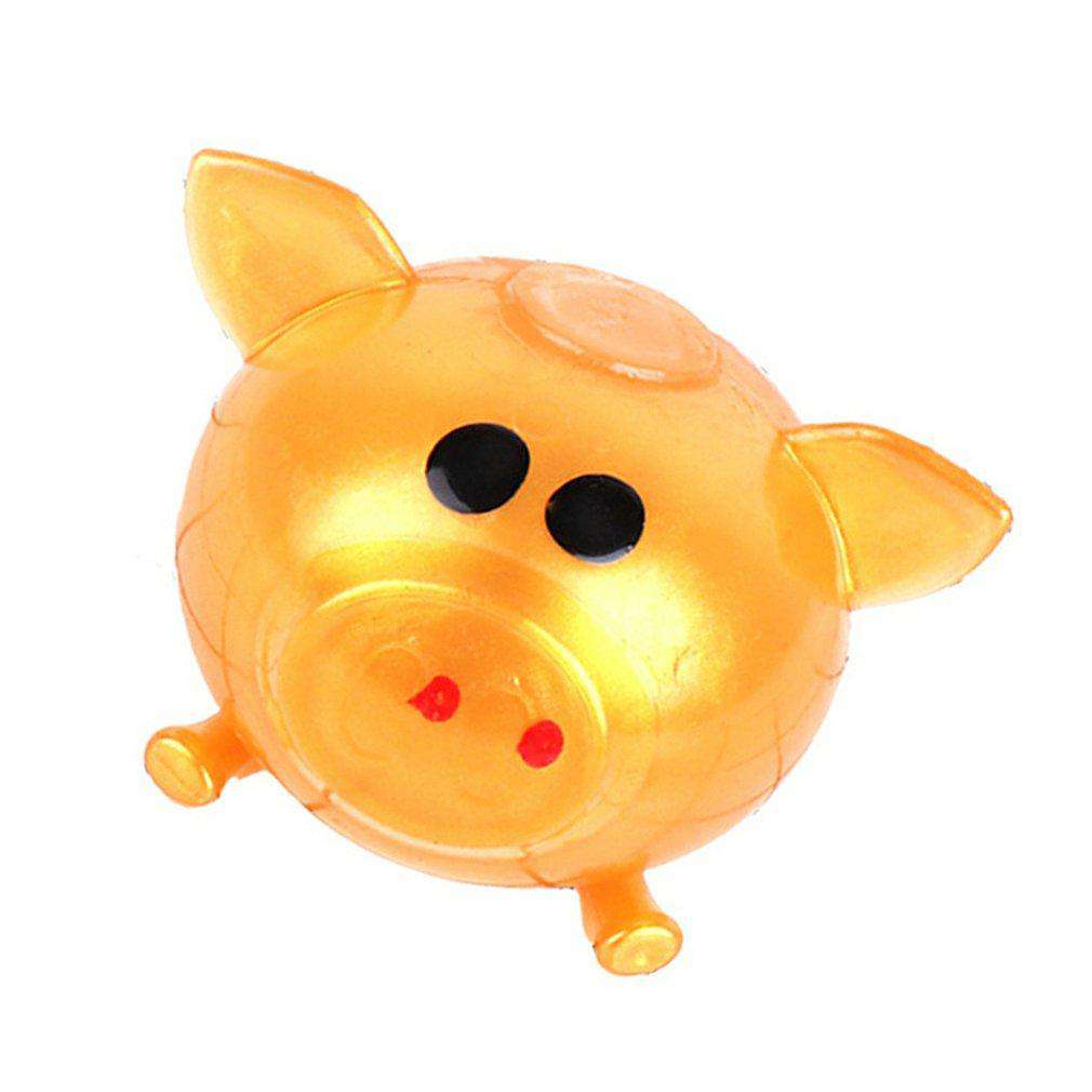 gold squishy pig