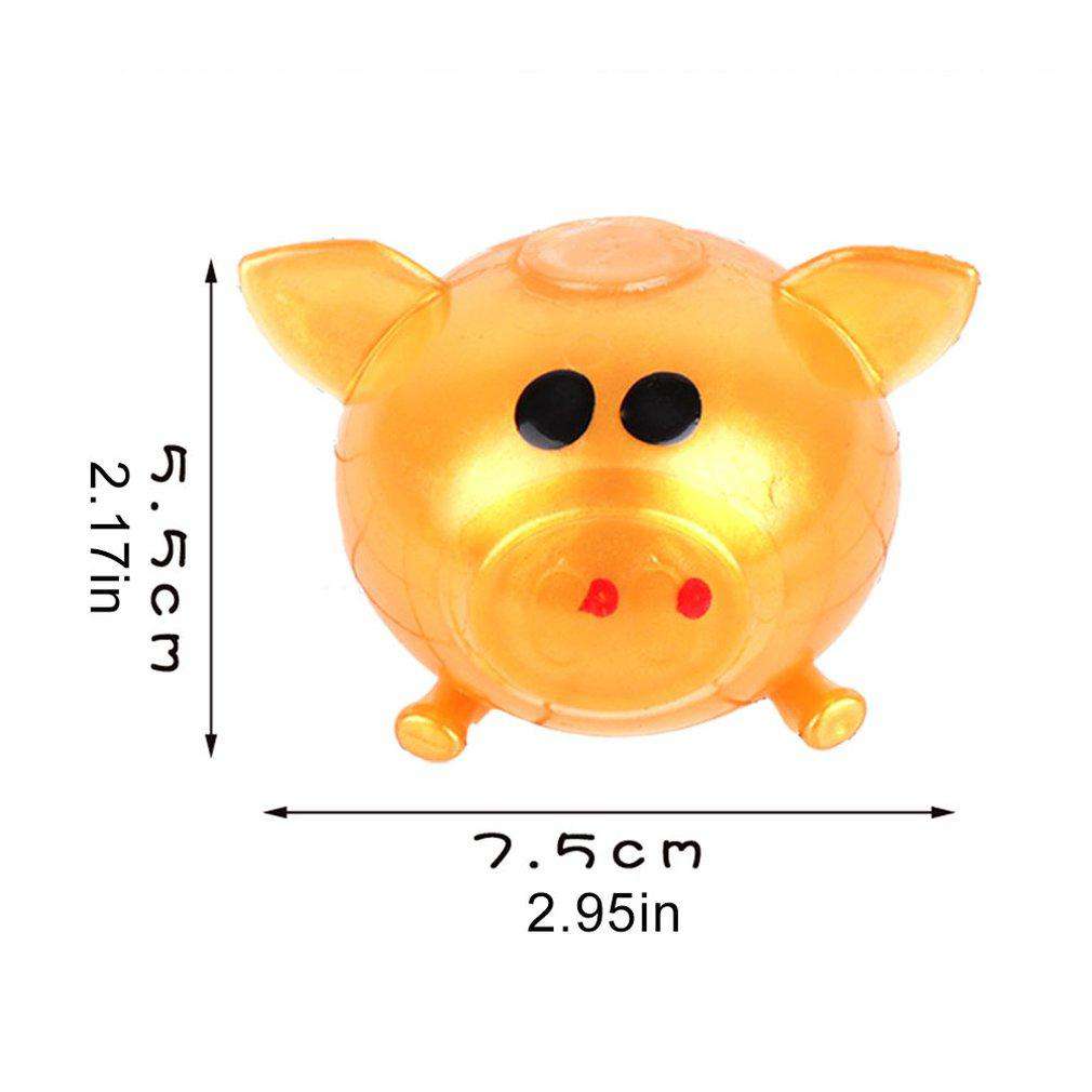 gold squishy pig