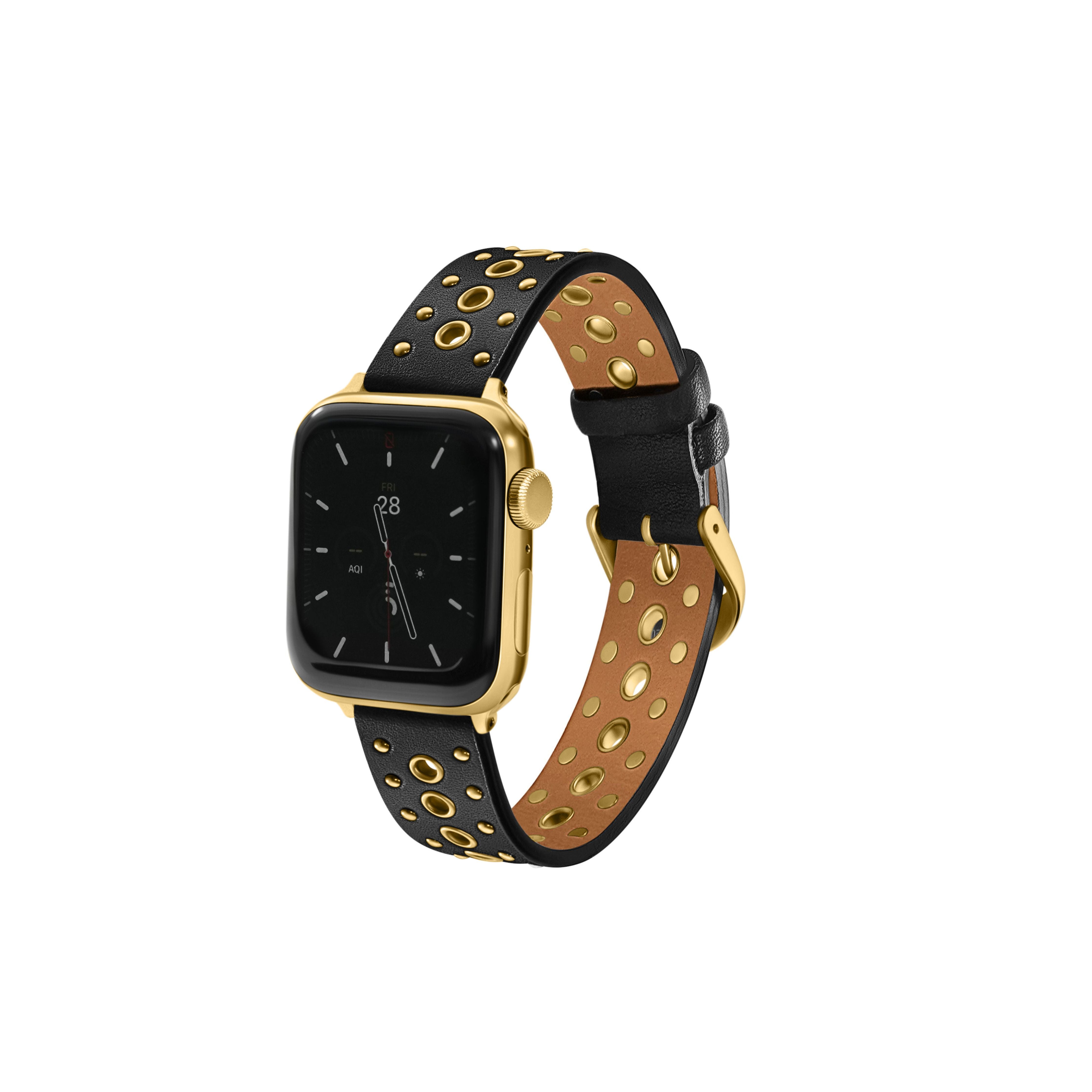 Black Stud Band for the Apple Watch – Goldenerre