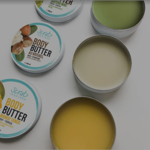 Body butter collection by Scrub Inspired