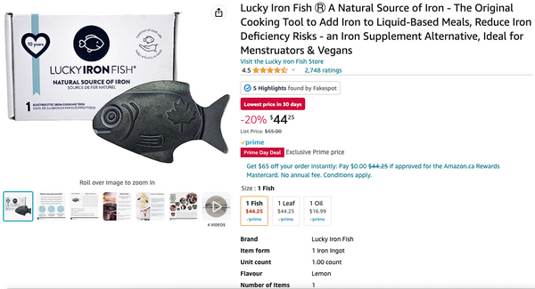 Lucky iron fish, Amazon Canada Prime Day sales from Small Businesses