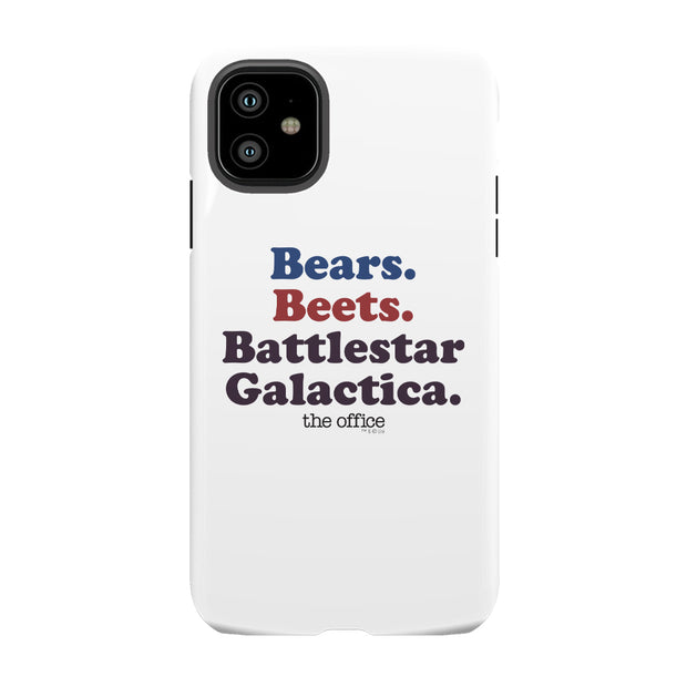 The Office Bears. Beets. Battlestar Galactica iPhone Tough Phone Case | NBC  Store