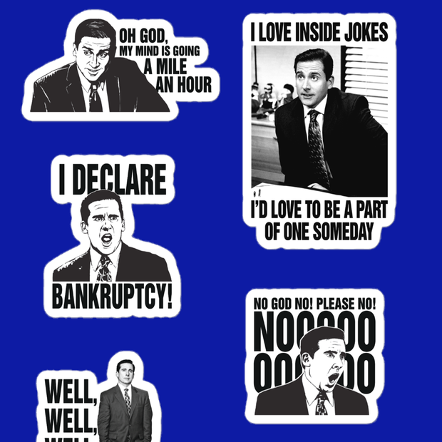 The Office Michael Quotes Sticker Sheet | NBC Store