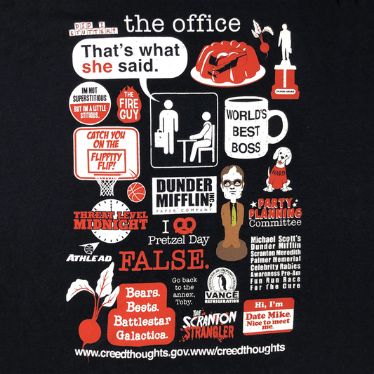 The Office Dunder Mifflin Comedy Funny Digital Seamless 