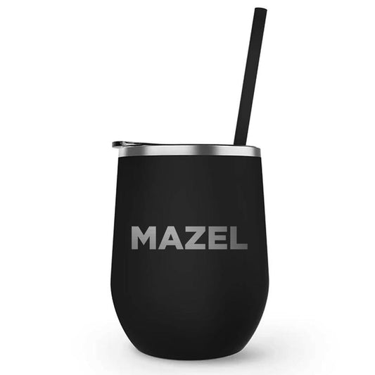 Watch What Happens Live Mazel Personalized Stemless Wine Glasses - Set –  NBC Store