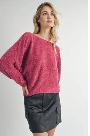 Berry Knit Sweater - Three Sixty