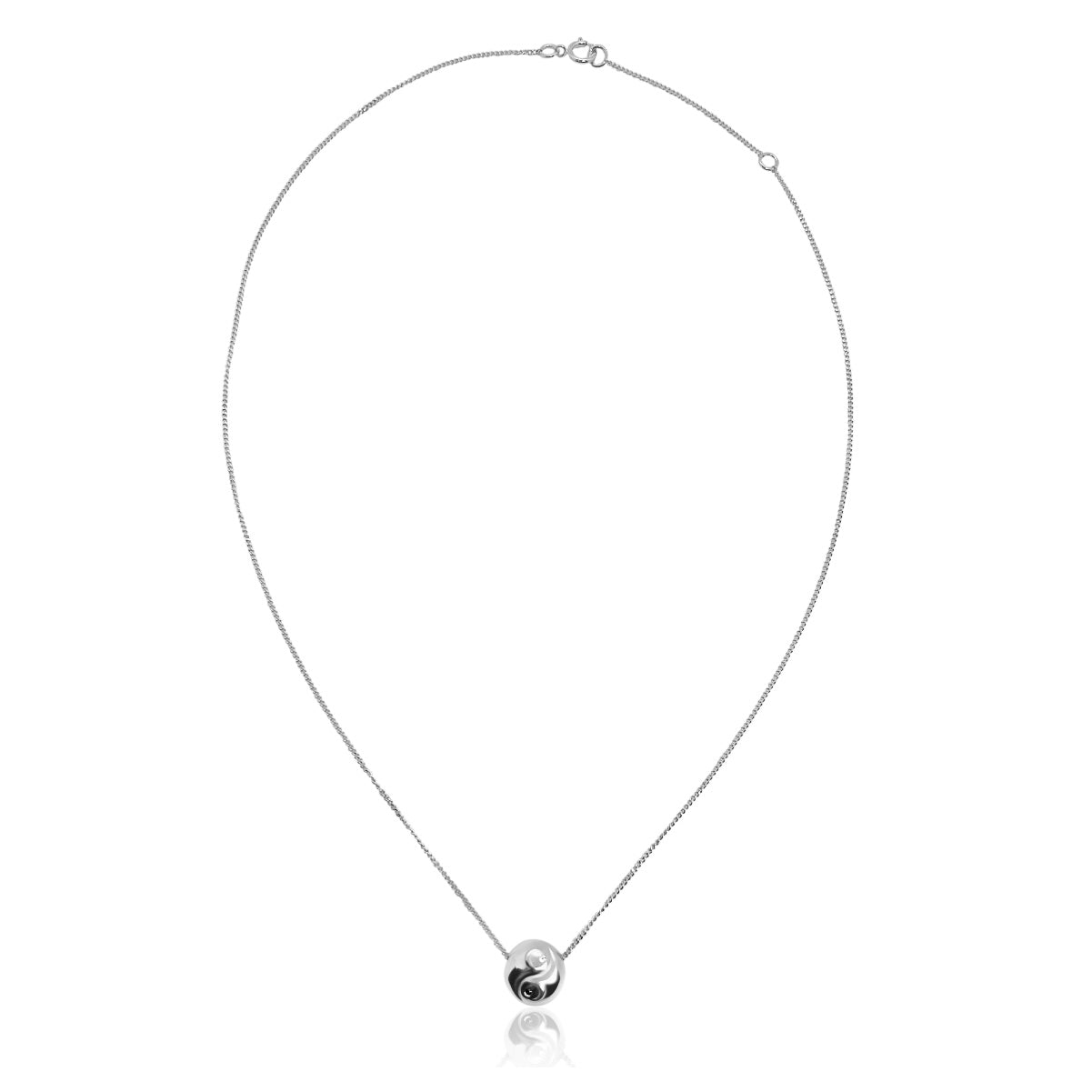 Yin Yang Dainty Silver Necklace Shop Lausanne Jewelry Shoplausanne Com