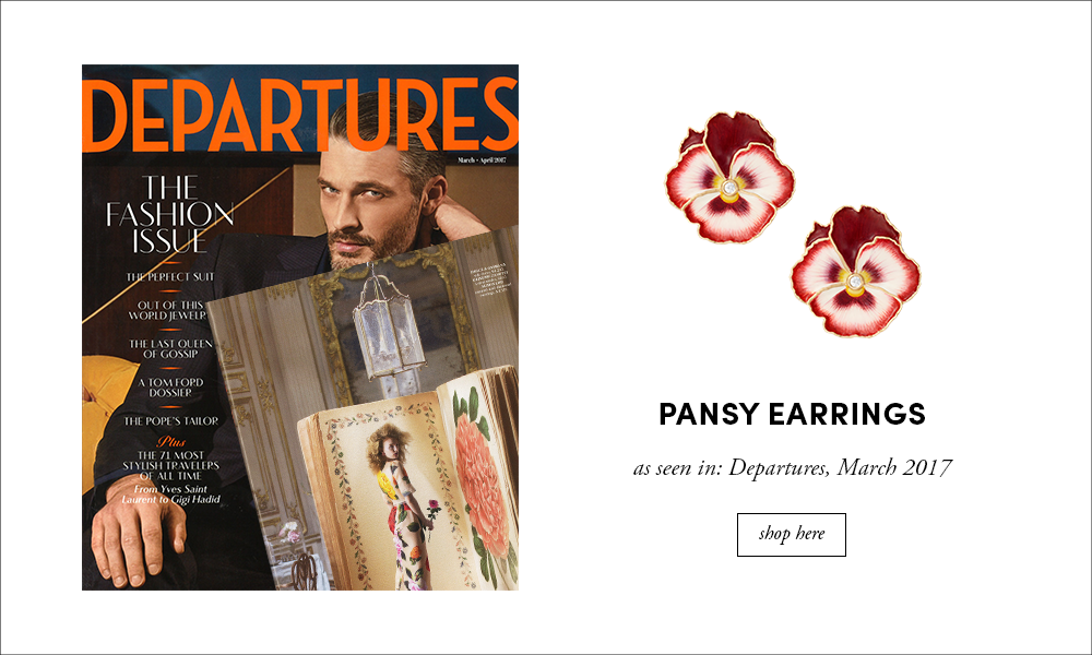 Departures: Pansy Earrings