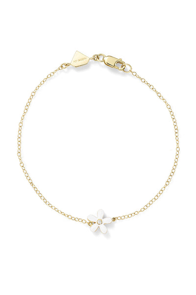 Bracelet DAISY Gold Trèfle blanc nacré