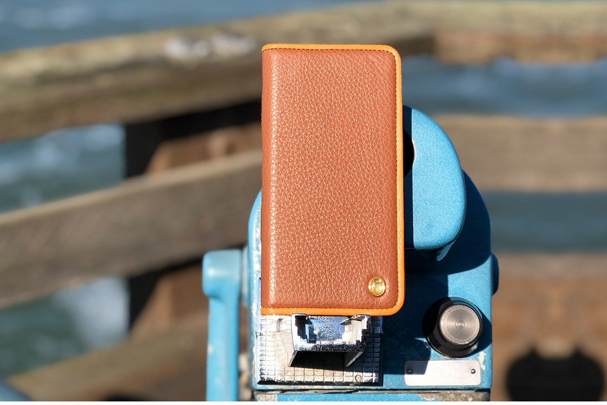 C. Edge Leather Folio_LUX_iPhone XS MAX Italian Leather Case