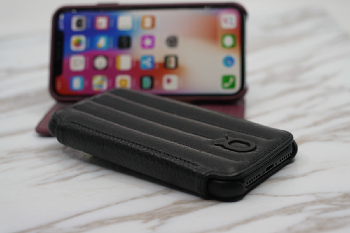 Soft Touch Leather Folio_iPhone X Italian Leather Case Soft Touch Leather Folio_iPhone X Italian Leather Case
