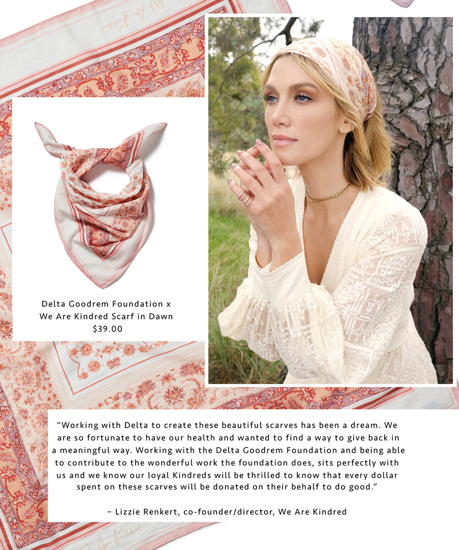 Delta Goodrem Foundation x We Are Kindred Scarves 