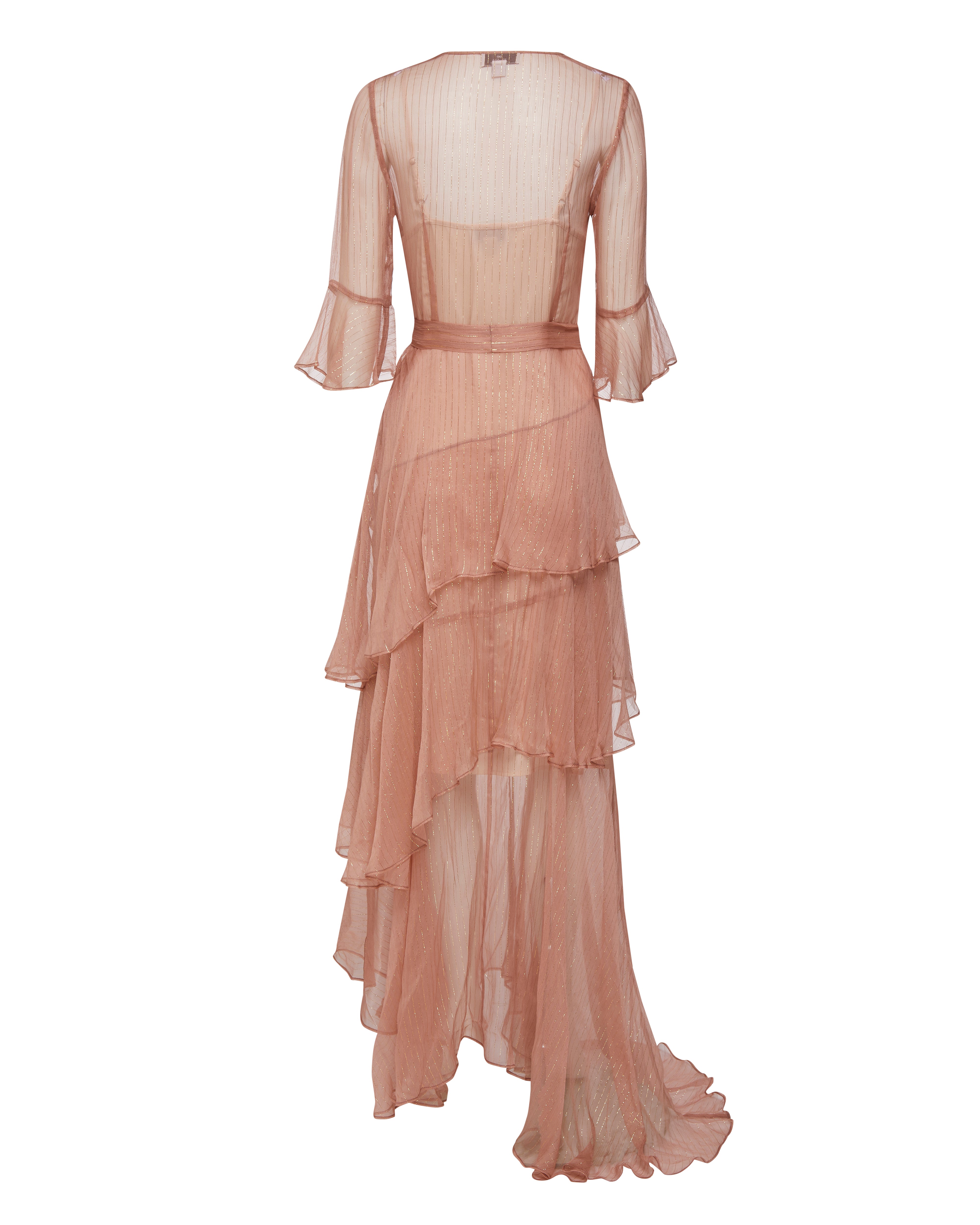 ARABELLA SILK MAXI DRESS IN ROSE – We 