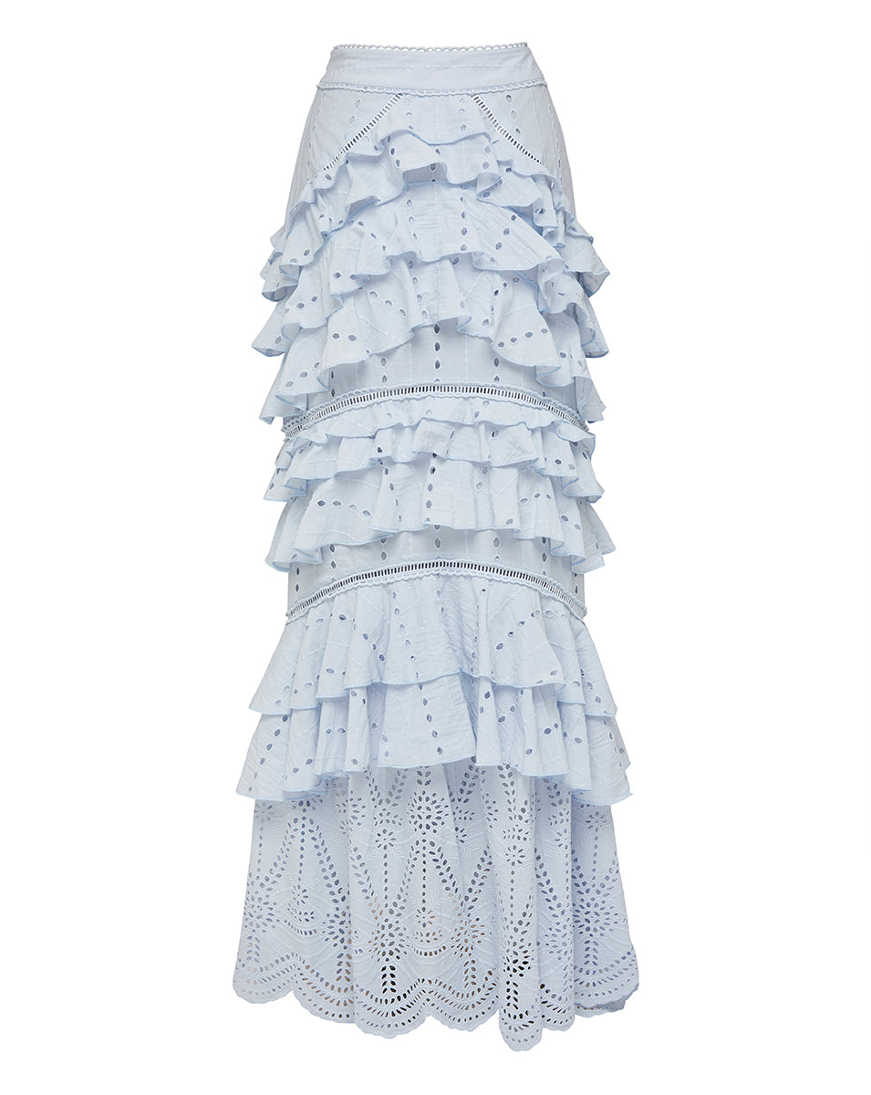 daphne jacquard maxi skirt
