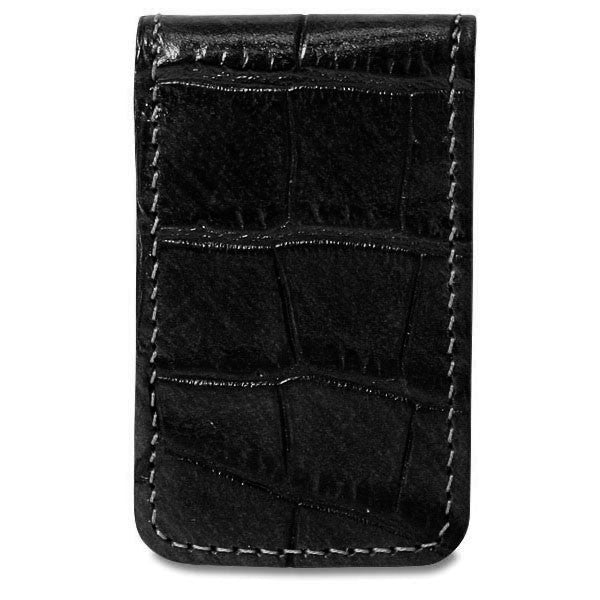 Black Ostrich Money Clip 