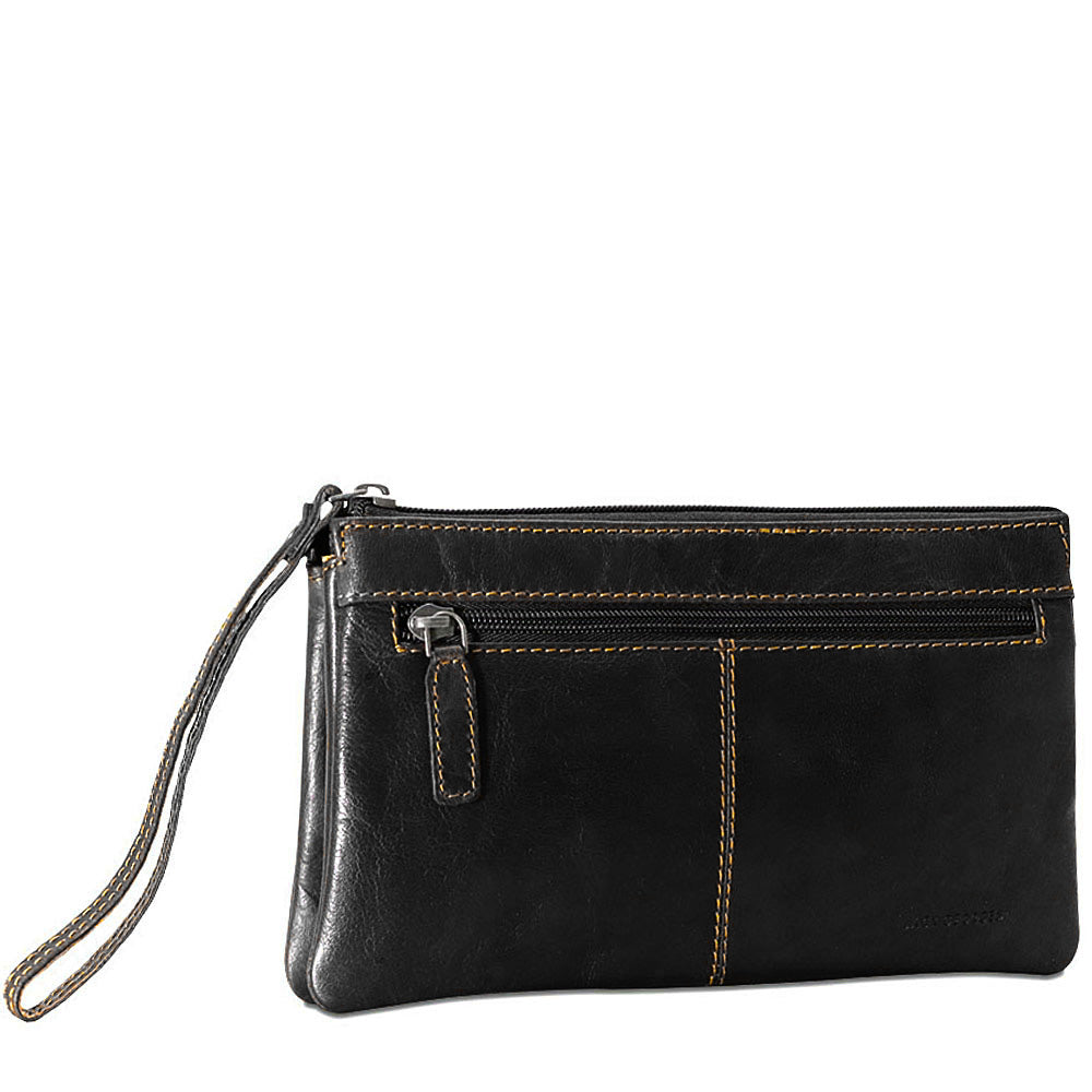 black wristlet clutch