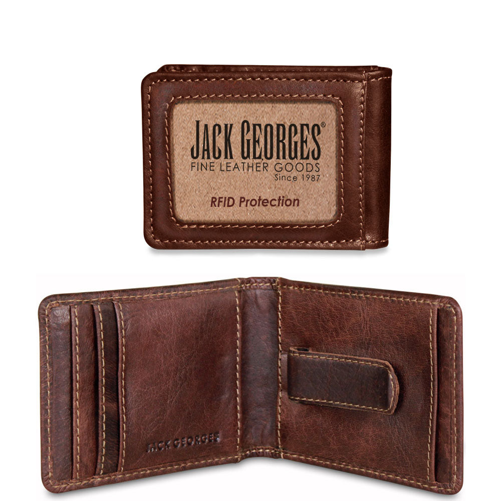 jack georges voyager bi fold wallet