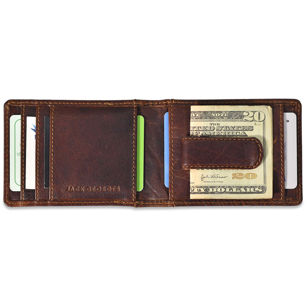 jack georges voyager bi fold wallet