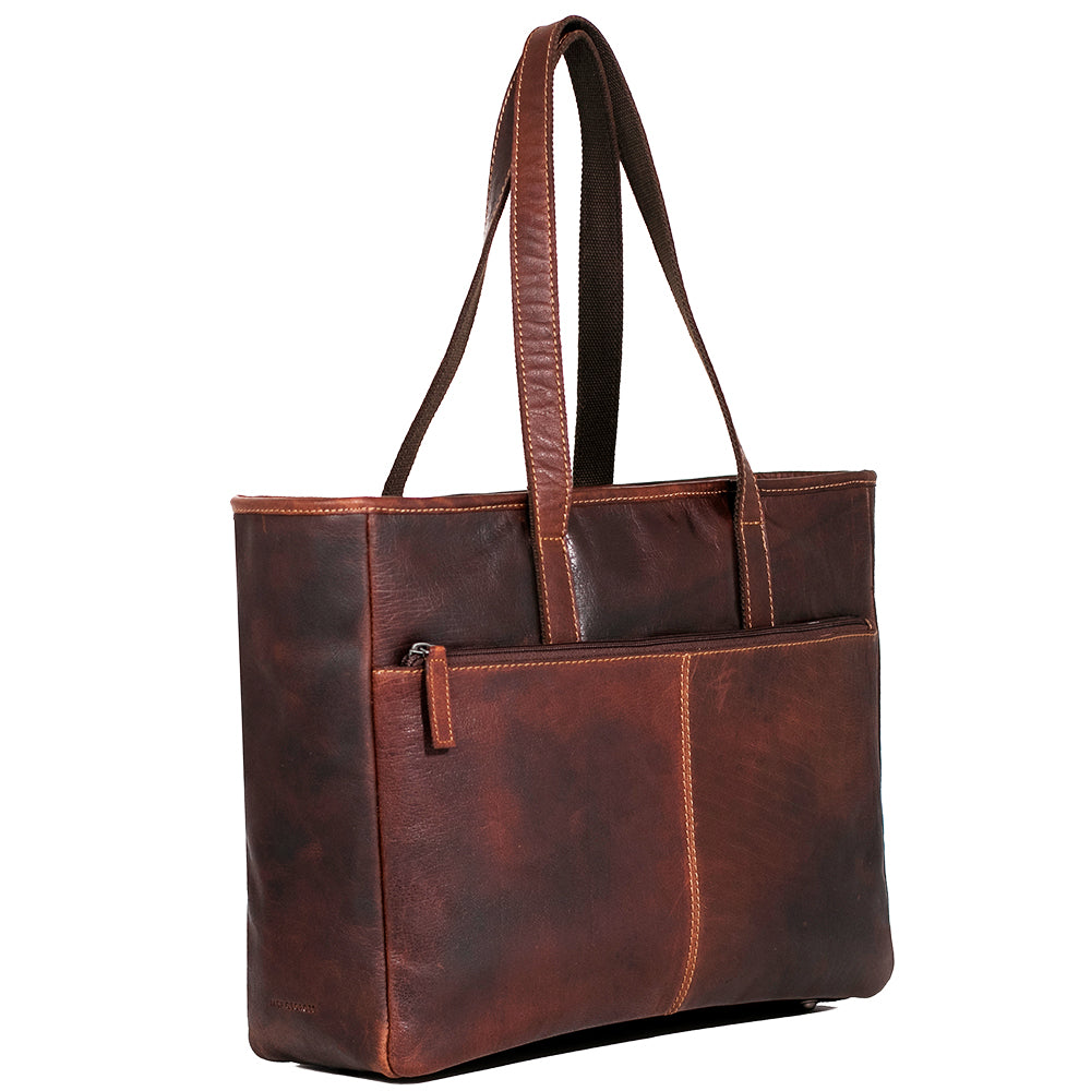 voyager large leather tote