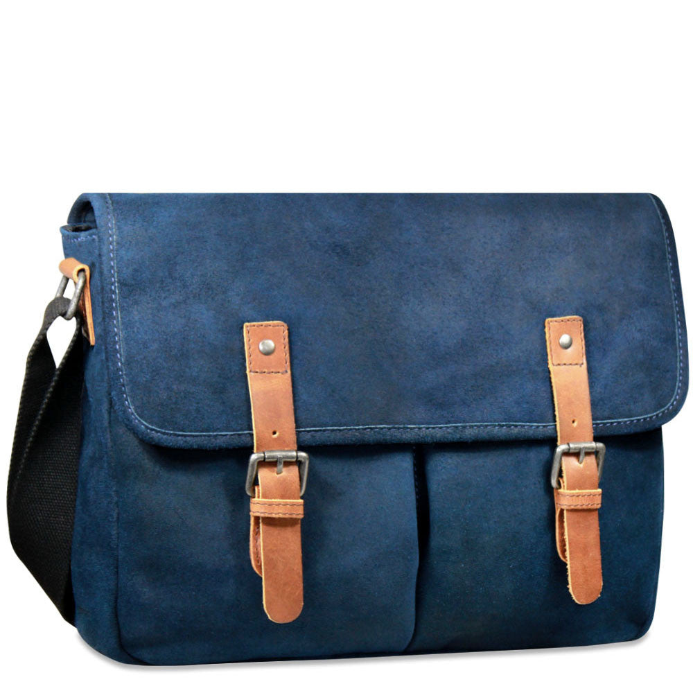 navy blue messenger bag