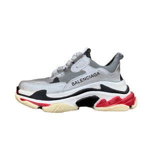 balenciaga triple s silver black