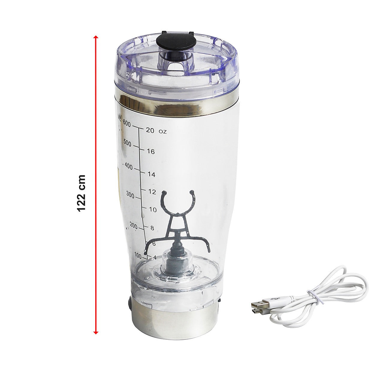 600ml Smart Portable Blender Protein Detachable Mixer Cup Bottle - Sports Fitness > Home Fitness