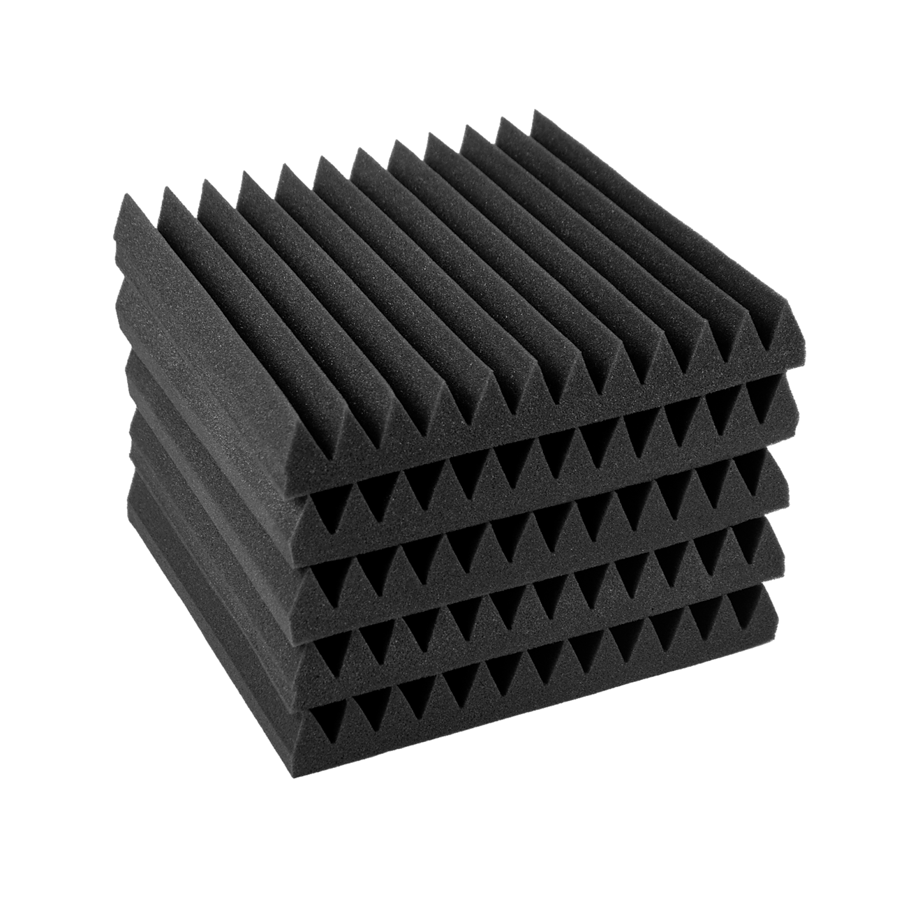 40pcs Studio Acoustic Foam Sound Absorbtion Proofing Panels Tiles Wedge ...