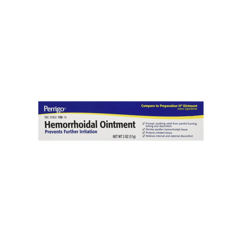 Perrigo Hemorrhoidal Pain Relief Ointment 2 Oz Pharmapacks