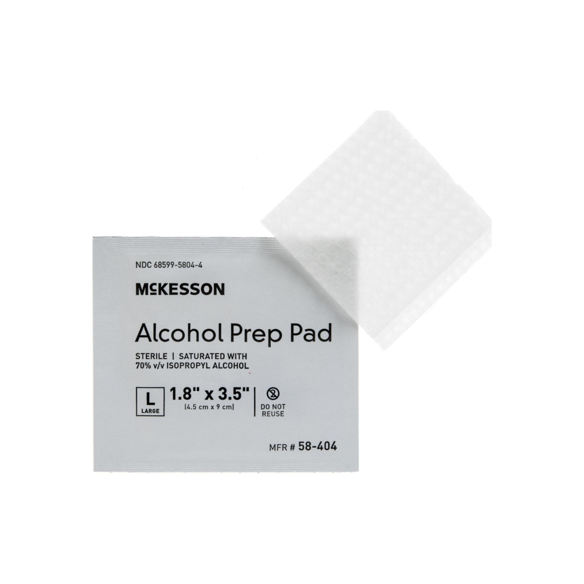 mckesson alcohol prep pads