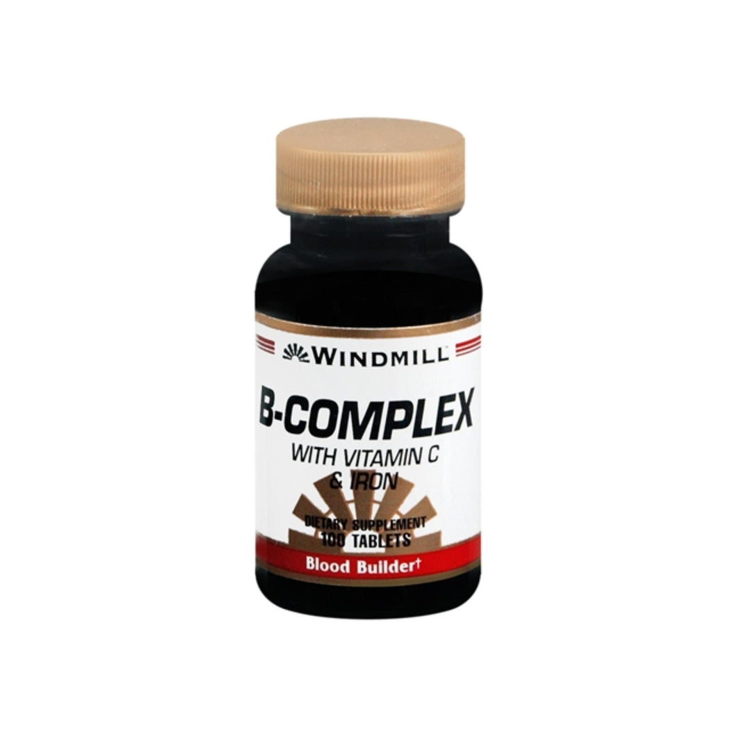 Windmill B Complex Tablets With Vitamin C and Iron 100 