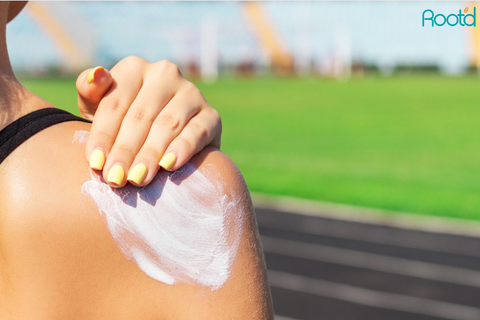 Apply sunscreen when working out under the sun