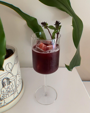 Root'd Berry Bonanza hydrating and rereshing mocktail